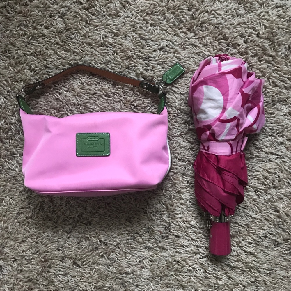 Coach Mini-purse and umbrella set